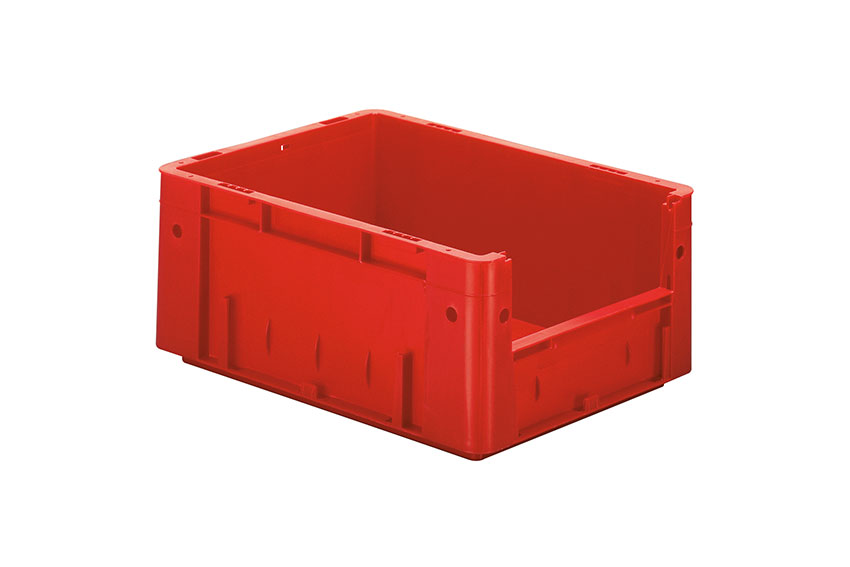 Euronorm 400x300x175 - frontal opening - 15l - bottom and sides closed 