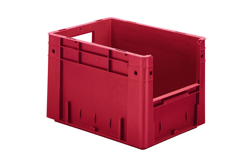 Euronorm 400x300x270 - frontal opening - 24l - bottom and sides closed 