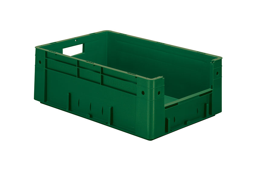 Euronorm 600x400x210 - frontal opening - 39l - bottom and sides closed 