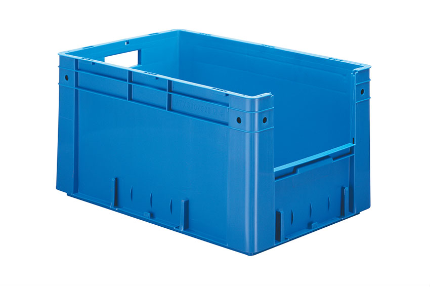 Euronorm 600x400x320 - frontal opening - 61l - bottom and sides closed 