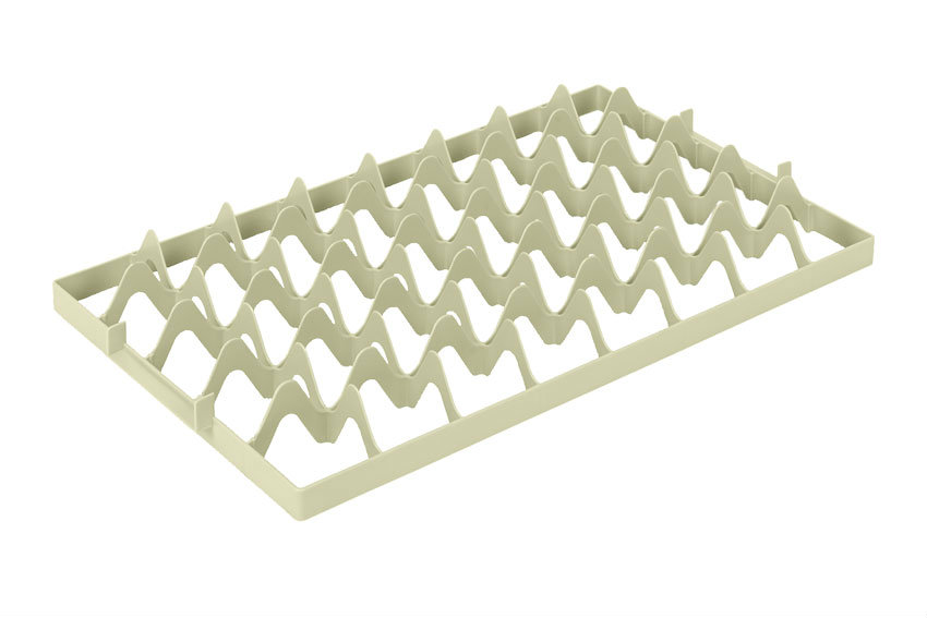 EN Séparateur - 5x8 compartiments (en haut) - max ø du verre: 68mm 