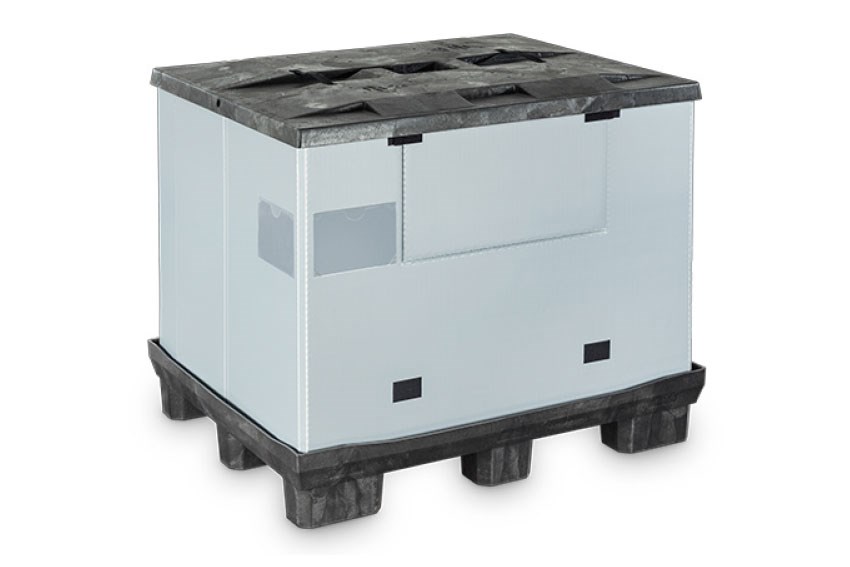 Sleeve Box 1210x1010x990mm - 9 Fuss - mit Tur 