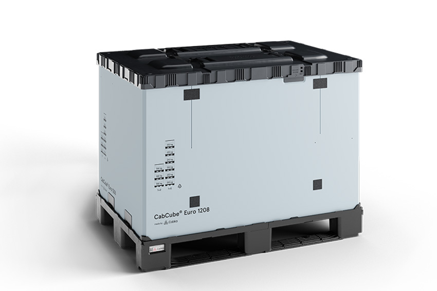 Sleeve Box 653l - 1200x800x934mm - 3 Kufen - mit Tur 