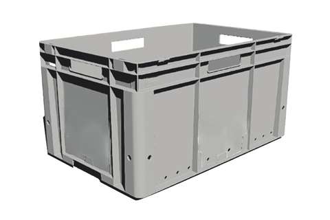 EN Bac empilable Solid line 61l - 600x400x320mm - renforcé pour une charge maximale de 50kg