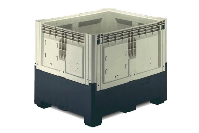 Smartbox 1200x1000x978 mm - plein - avec 2 semelles - 905 l 