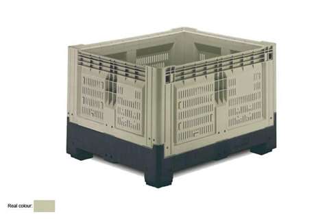 Smartbox 1200x1000x805 mm - vented - with 2 skids - 720 l
