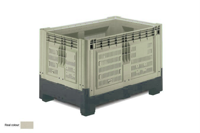 Smartbox 1200x800x805 mm - ajouré - avec 2 semelles - 565 l 