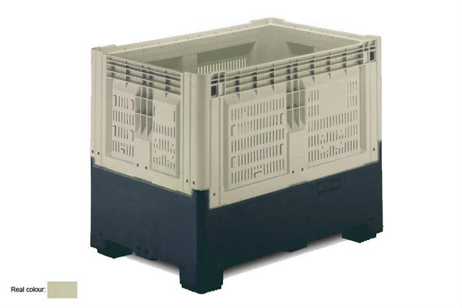 Smartbox 1200x800x978 mm - ajouré - avec 2 semelles - 695 l 