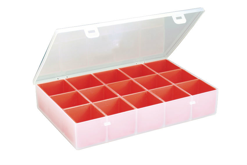 Boîte de rangement Storage 5000 avec 15 inserts amovibles - 268x188x50mm 