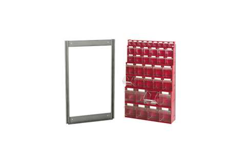 Support mural pour bloc-tiroir basculants excl. modules de bloc-tiroir - 610x40x1000mm