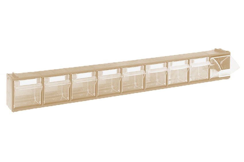 Bloc-tiroir basculants 9 godets - série 7000 - 600x68x78mm 