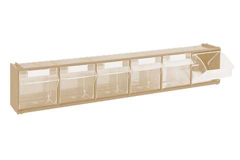 Tilting bin module 6 tilting bins - serie 7000 - 600x96x112mm