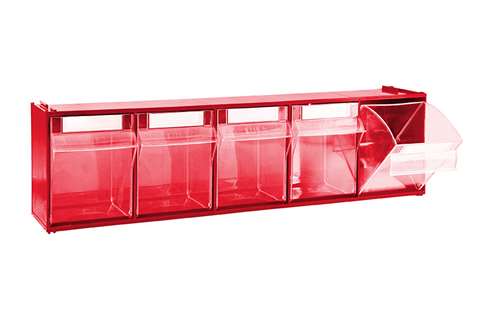 Tilting bin module 5 tilting bins - serie 7000 - 600x140x168mm