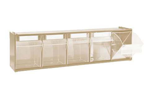 Tilting bin module 5 tilting bins - serie 7000 - 600x140x168mm