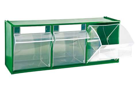 Tilting bin module 3 tilting bins - serie 7000 - 600x210x242mm