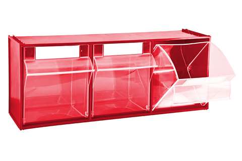 Tilting bin module 3 tilting bins - serie 7000 - 600x210x242mm