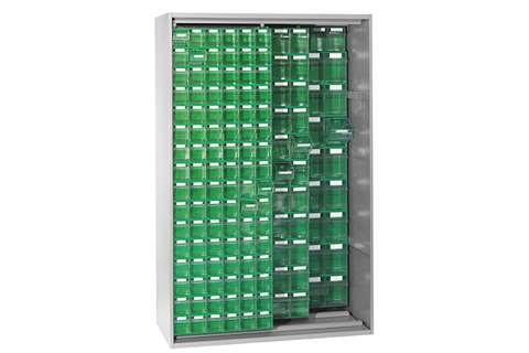 Armoire murale en métal incl. 225 pcs Storage 7000 blocs-tiroirs basculants 1250x600x1950mm