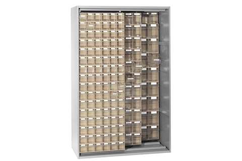Armoire murale en métal incl. 225 pcs Storage 7000 blocs-tiroirs basculants 1250x600x1950mm