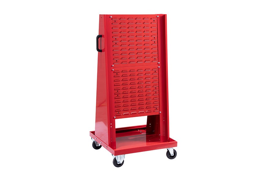 Narrow double-sided metal container trolley excl. Storage 2000 bins - 610x610x1300mm 