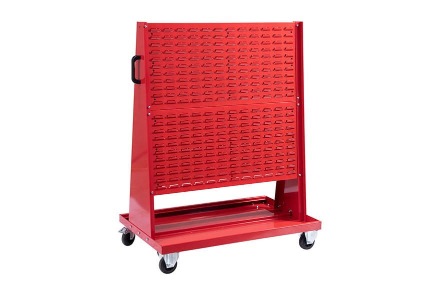 Wide double-sided metal container trolley excl. Storage 2000 trays - 1060x610x1300mm 