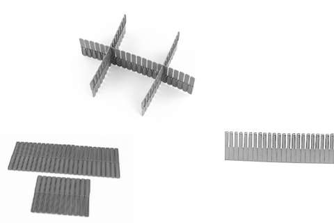 Modularen, Zerlegbaren Trennwänd - 1100x150mm