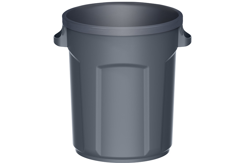 Poubelle ronde 80l - Ø490x580mm - couvercle excl. 
