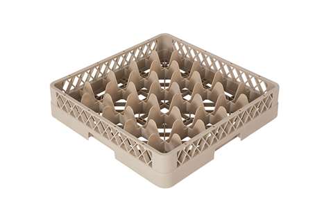Casier à verres 25 compartiments - 500x500x100mm - Rack-Master - Ø verre: 75-90mm