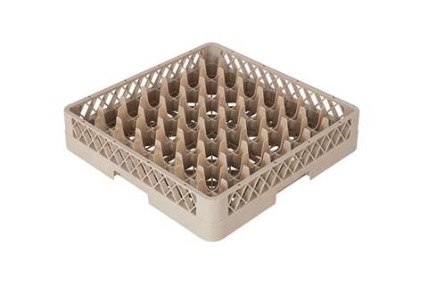 Casier à verres 49 compartiments - 500x500x100mm - Rack-Master - Ø verre: 25x63mm