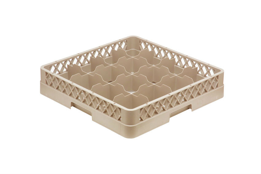 Cup rack 16 compartments of 112x112mm - 500x500x100mm 