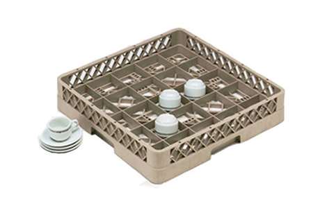 Cup rack 25 compartments of 90x90mm - 500x500x100mm