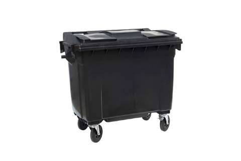 Großbehälter 4 Lenkrollen - 660l - Farbe Body + Farbe Deckel