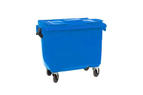 Großbehälter 4 Lenkrollen - 660l - Farbe Body + Farbe Deckel