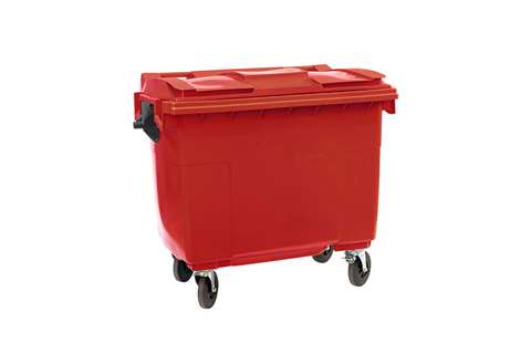 Großbehälter 4 Lenkrollen - 660l - Farbe Body + Farbe Deckel