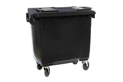 Großbehälter 4 Lenkrollen - 770l - Farbe Body + Farbe Deckel
