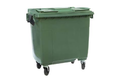 Großbehälter 4 Lenkrollen - 770l - Farbe Body + Farbe Deckel