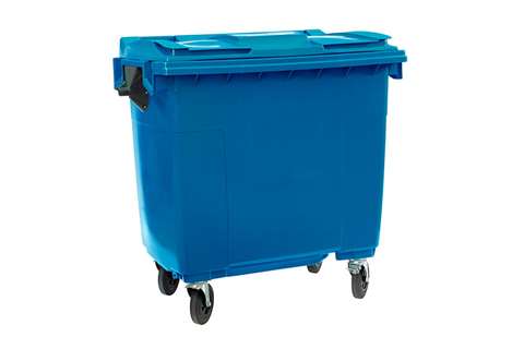 Großbehälter 4 Lenkrollen - 770l - Farbe Body + Farbe Deckel