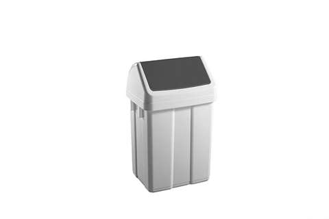 Mülltonne mit Klappdeckel 12l - 250x200x400mm