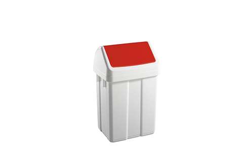 Mülltonne mit Klappdeckel 12l - 250x200x400mm