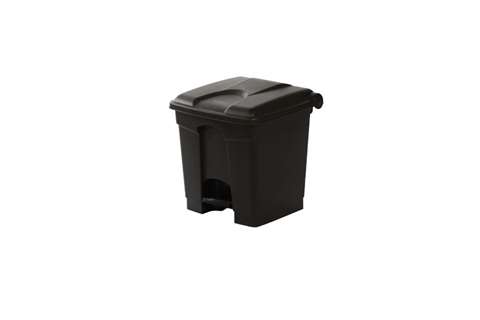 Poubelle rectangulaire à pédale 30l - 410x398x435mm