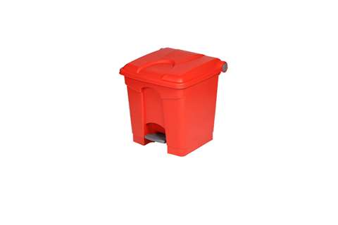 Poubelle rectangulaire à pédale 30l - 410x398x435mm