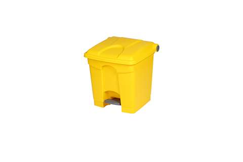Poubelle rectangulaire à pédale 30l - 410x398x435mm