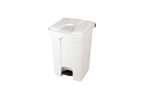 Poubelle rectangulaire à pédale 45l - 410x398x600mm
