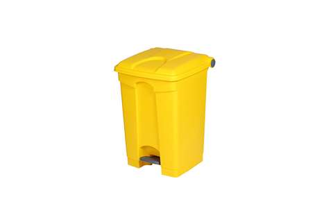 Poubelle rectangulaire à pédale 45l - 410x398x600mm