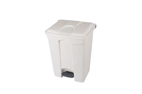 Poubelle rectangulaire à pédale 70l - 495x412x673mm