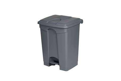 Poubelle rectangulaire à pédale 70l - 495x412x673mm