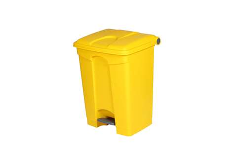 Poubelle rectangulaire à pédale 70l - 495x412x673mm