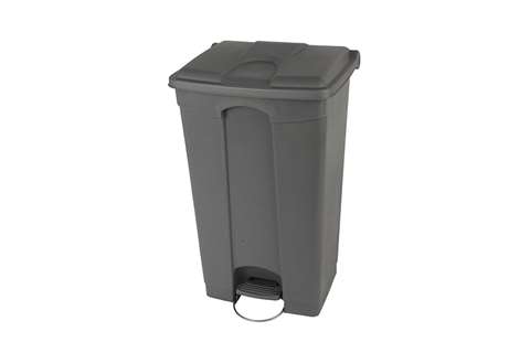 Rectangular step-on waste bin 90l - 500x412x820mm