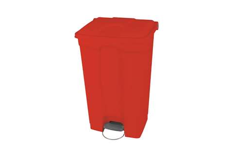 Poubelle rectangulaire à pédale 90l - 500x412x820mm
