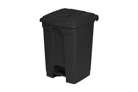 Rechteckiger Tretabfalleimer 45l - 410x398x600mm - 50% Recyclingmaterial
