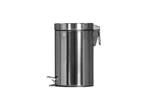 Poubelle ronde à pédale 3l